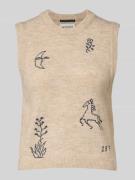 Scotch & Soda Regular Fit Pullunder mit Alpaka-Anteil in Beige, Größe ...