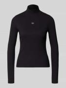 Calvin Klein Jeans Longsleeve mit Label-Detail in Black, Größe L