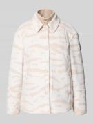 Marc Cain Jacke mit Stehkragen in Sand, Größe 34