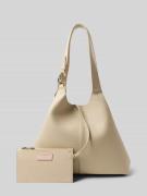 Coccinelle Handtasche mit Tragehenkel in Sand, Größe 1