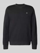 Wood Wood Sweatshirt mit Label-Stitching Modell 'Tye' in Black, Größe ...