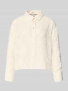 OPUS Boxy Fit Bluse im Allover-Look Modell 'Fenima' in Offwhite, Größe...