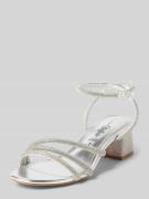 BUFFALO LONDON Sandalette mit Strasssteinbesatz Modell 'LILLY' in Silb...