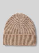 Christian Berg Woman Beanie aus reinem Kaschmir in Camel, Größe 1