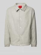 HUGO Jacke mit Eingrifftaschen Modell 'Baks' in Kitt, Größe XL