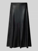 Mango Midirock in Leder-Optik Modell 'PARIS' in Black, Größe 34