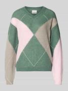 Fynch-Hatton Wollpullover mit gerippten Abschlüssen in Schilf, Größe L