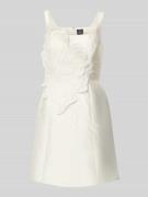 Adrianna Papell Cocktailkleid mit Zierbesatz in Weiss, Größe 40