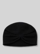 Loevenich Mütze aus reiner Wolle in Strick-Optik Modell 'NOS' in Black...