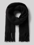 Vero Moda Schal mit Fransen Modell 'IVY' in Black, Größe 1