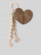 Guess Schlüsselanhänger mit Logo-Detail in Mittelbraun, Größe 1