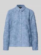 s.Oliver BLACK LABEL Loose Fit Hemdbluse in Semitransparenter-Optik in...