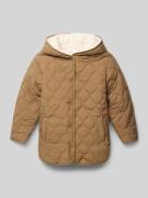 Mango Jacke mit Kapuze in Camel, Größe 146