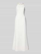 Adrianna Papell Abendkleid mit Neckholder in Weiss, Größe 36