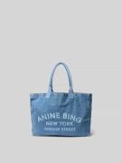 Anine Bing Tote Bag in Denim-Optik in Blau, Größe 1