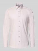 OLYMP Level Five Slim Fit Businesshemd aus Baumwoll-Mix mit Kentkragen...