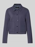 s.Oliver BLACK LABEL Regular Fit Kurzblazer aus Viskose-Mix in Marine,...