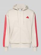 adidas Sportswear Sweatjacke mit Kapuze in Beige, Größe L
