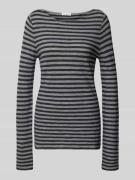 Marc O'Polo Slim Fit Langarmshirt aus reiner Baumwolle in Anthrazit, G...