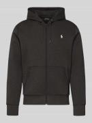 Polo Ralph Lauren Sweatjacke mit Kapuze in Anthrazit Melange, Größe L