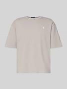 Polo Ralph Lauren Relaxed Fit T-Shirt mit Label-Stitching in Hellgrau ...