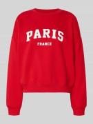 Only Oversized Sweatshirt aus Baumwoll-Mix Modell 'SWEAT LIFE' in Rot ...