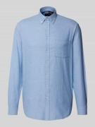 Christian Berg Men Regular Fit Flanellhemd mit Button-Down-Kragen in M...