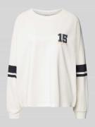 Marc O'Polo Denim Loose Fit Langarmshirt aus reiner Baumwolle in Offwh...