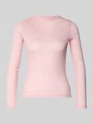 OPUS Slim Fit Longsleeve aus Lyocell-Mix Modell 'Sefemina' in Rosa, Gr...