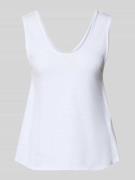 American Vintage Tanktop mit U-Ausschnitt Modell 'SONOMA' in Weiss, Gr...