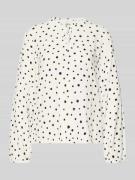 Tom Tailor Denim Regular Fit Langarmbluse aus reiner Viskose in Offwhi...