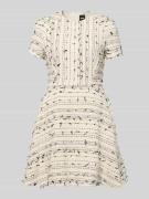 BOSS Tailliertes Etuikleid aus Baumwoll-Mix Modell 'DATARNI1' in Offwh...