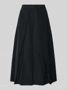 Weekend Max Mara Midi-Rock mit Baumwoll-Anteil Modell 'CURVATO' in Bla...