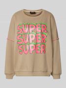miss goodlife Oversized Sweatshirt mit gerippten Abschlüssen in Sand, ...