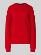 Casual Friday Oversized Strickpullover mit gerippten Abschlüssen in Ro...