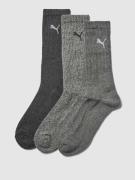 PUMA Sportsocken im 3er-Pack in Mittelgrau, Größe 39/42