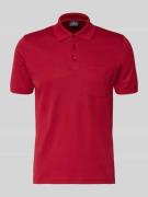 RAGMAN Regular Fit Poloshirt mit Brusttasche in Rot, Größe XXL