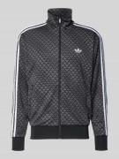 adidas Originals Sweatjacke mit Stehkragen in Black, Größe L
