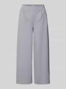 ICHI Wide Fit Stoffhose mit Viskose-Anteil Modell 'Kate' in Hellgrau, ...