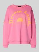 miss goodlife Oversized Sweatshirt mit gerippten Abschlüssen in Rosa, ...