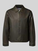 REVIEW Jacke aus Vintage PU (Lederoptik) Shacket Schnitt in Dunkelgrue...