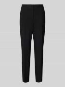 s.Oliver BLACK LABEL Regular Fit Schmale Hose mit Bügelfalten in Black...