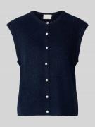 Neo Noir Loose Fit Strickweste mit Knopfleiste Modell 'Everest' in Dun...