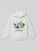 Mango Hoodie mit Kapuze in Mint, Größe 116