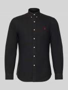 Polo Ralph Lauren Slim Fit Freizeithemd aus reiner Baumwolle in Black,...