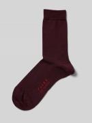 Falke Socken mit Label-Schriftzug Modell 'SOFTMERINO' in Bordeaux, Grö...