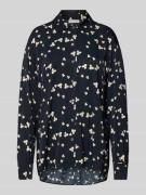 Marc O'Polo Oversized Langarmbluse aus reiner Viskose in Marine, Größe...