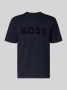 BOSS Green Regular Fit T-Shirt aus Baumwoll-Mix Modell 'ICONIC' in Dun...