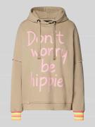 miss goodlife Oversized Hoodie mit Statement-Print in Neon Pink, Größe...