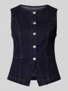 Soyaconcept Weste mit Knopfleiste Modell 'KIMBERLY' in Marine, Größe L